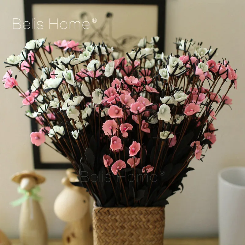 10 Головки 2 шт./компл. пастырской стиль Сливы Home decor ЧП искусственные цветы для