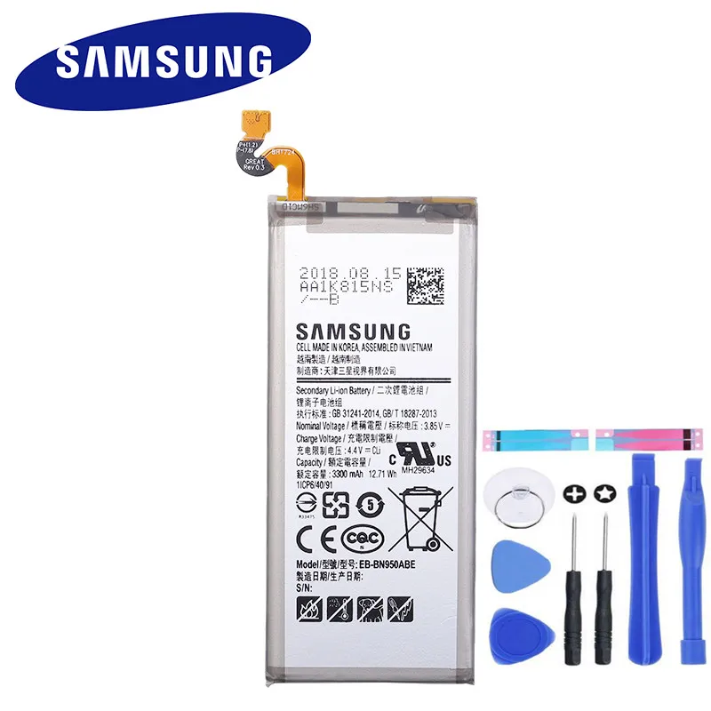 Samsung оригинальная замена Батарея EB BN950ABE для samsung GALAXY Note 8 Note8 N9500 N9508 SM N950F проект