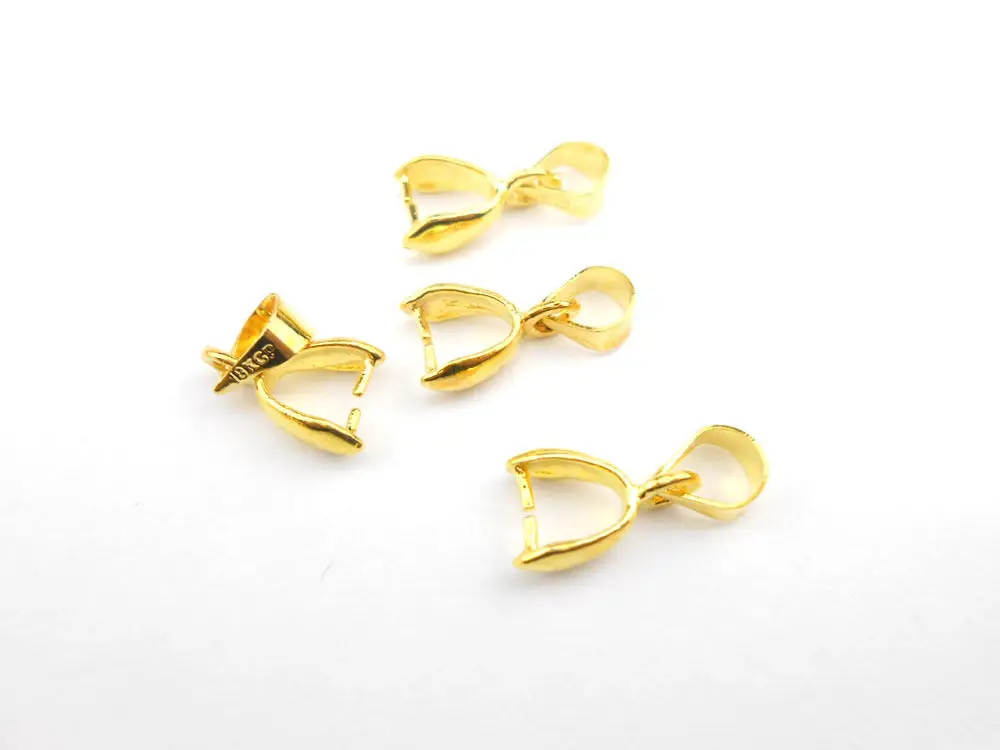 

100 шт Бесплатная доставка DIY золотые ювелирные аксессуары 18 K ожерелье серьги Соединительная папка Подвеска Аксессуары