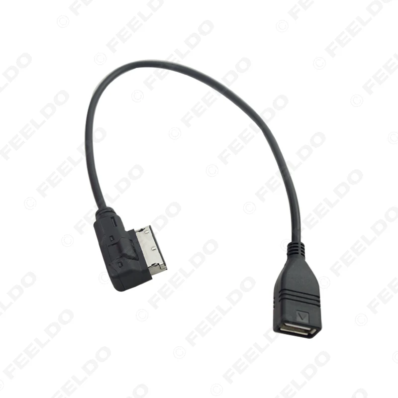 FEELDO 10 шт. музыкальный интерфейс AMI MDI к USB адаптерному кабелю для Audi A3/A4/A5/A6 VW