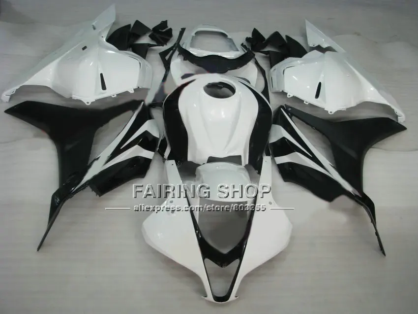 Новый Белый Черный обтекатель для HONDA CBR600RR Обтекатель Набор 2009 2010 2011 cbr600 rr ABS CBR 600 RR