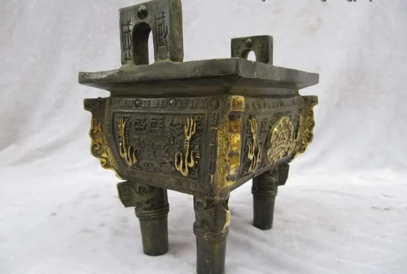 7 &quotКитайский буддизм Классическая бронзовая фигурка для привлечения богатства