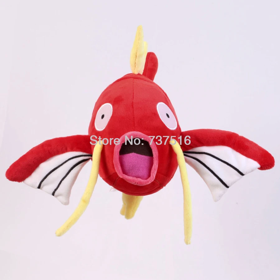 Новый милый блестящий красный Magikarp большой рот круглые глаза рыба плюшевые