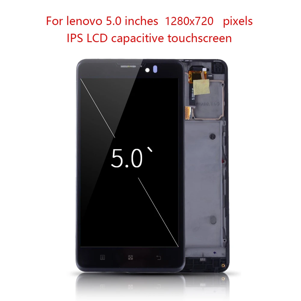 Оригинальный 5 0 &quotдисплей для lenovo P780 ЖК сенсорный экран с рамкой дигитайзер p780