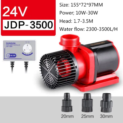 24V 3500L/h SUNSUN JDP-3500Q Wi-Fi управляемой DC водяной насос для аквариума морских рифов кон пруд циркуляционный насос - Цвет: JDP-3500 NO WIFI