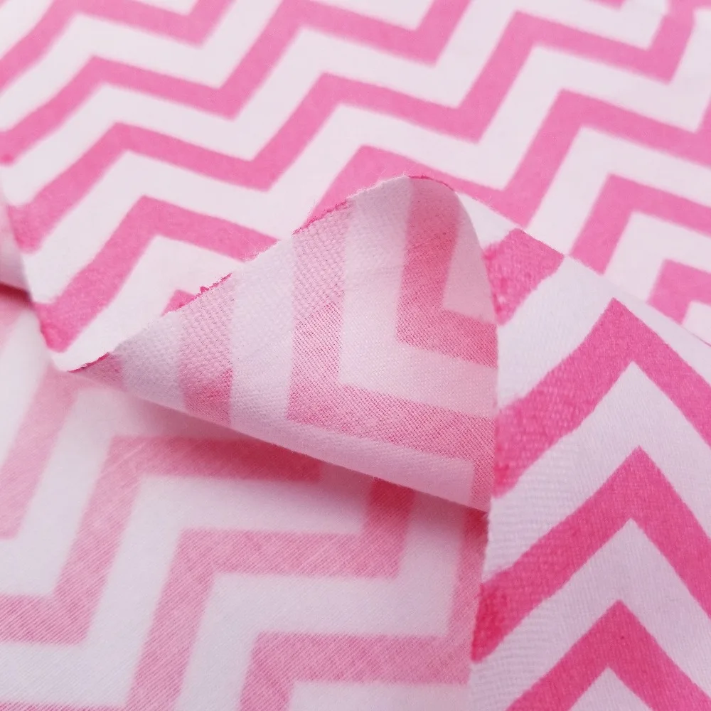 100% чистый хлопок пэчворк саржевая ткань звезда/полоса печать ручной работы DIY