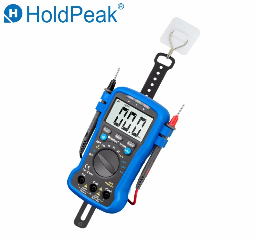 HoldPeak HP 39B Ручной цифровой мультиметр AC DC Амперметр Вольтметр метр тестер Multimetro
