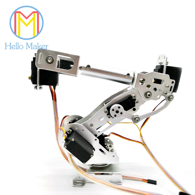 DIY 7DOF Robot Arm A4 7 осей сервопривод с высоким крутящим моментом механический
