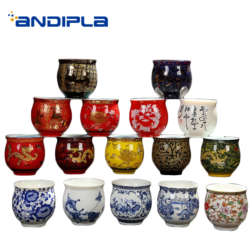 2 шт./лот двухслойная термостойкая чайная чашка керамическая фарфоровая посуда