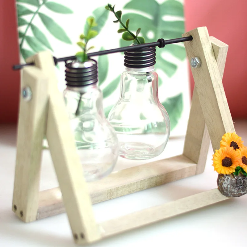 Скандинавский декоративный светильник для дома стеклянная ваза креативный с