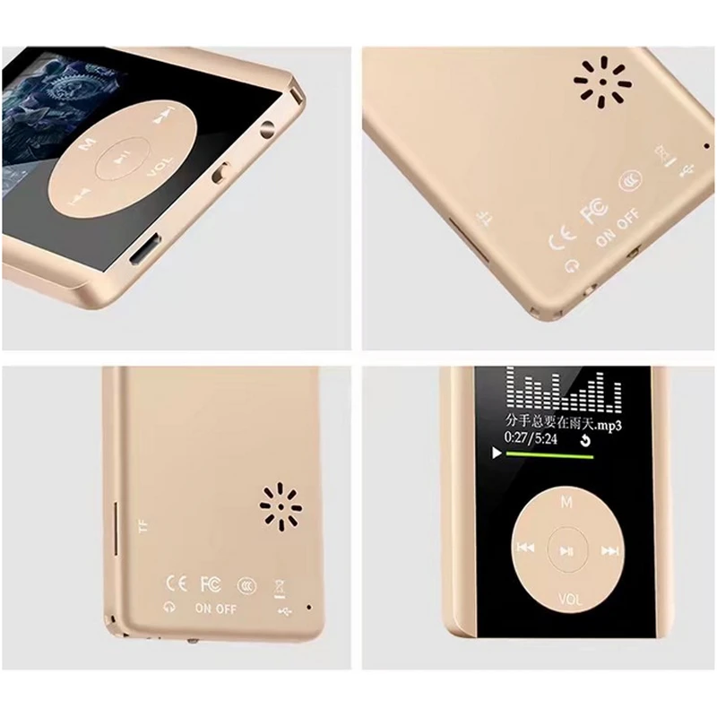 Portable Blutooth HIFI Sport MP3 LCD 3th Player 4GB 8GB 16GB Support TF Card Speaker with TXT FM Radio Audio Recorder | Электроника