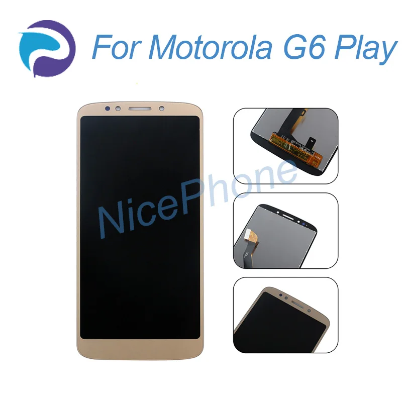 ЖК дисплей и сенсорный экран для Motorola Moto G6 Play с сенсорным экраном play возможностью