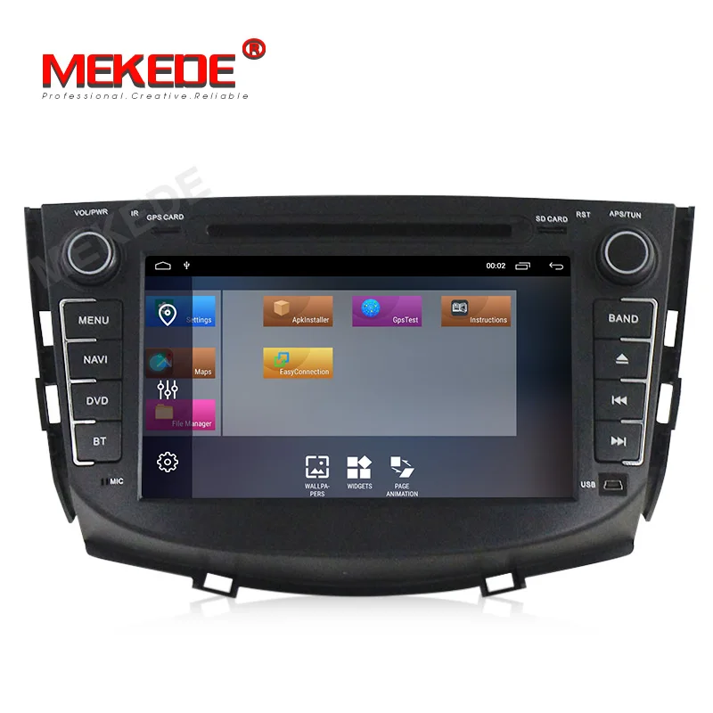 MEKEDE Android 9,1 Автомагнитола gps для Lifan X60 с dvd Мультимедиа Стерео плеером 8 дюймов 2 din головное устройство 1080P HD 2 Din wifi FM
