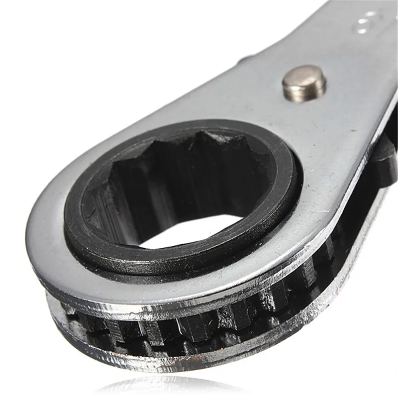 

DANIU New 1PC HT04 Reversible Ring Ratchet Spanner Ratchet Wrench Ratcheting Spanner Metric Hand Tool 5 size