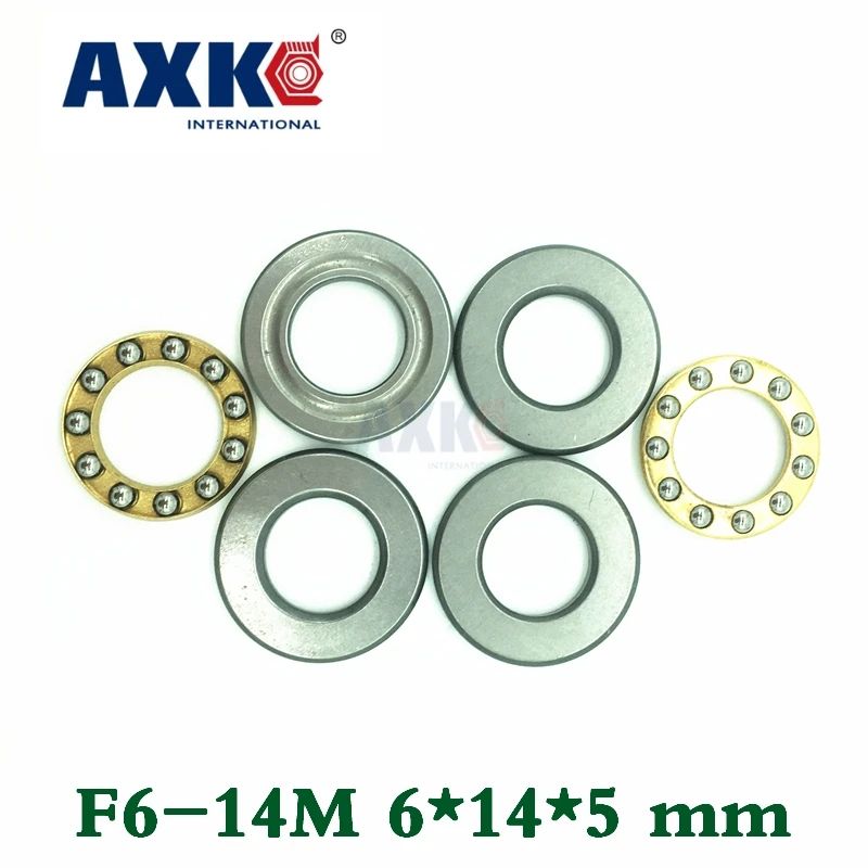 

Axk 10pcs Free Shipping Axk Axial Ball Thrust Bearings F6-14m 6*14*5 Mm Plane Thrust Ball Bearing Abec1 6x14x5mm