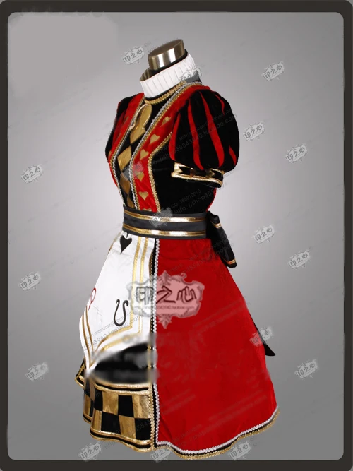 Алиса Безумие возвращает покерное платье Косплей Костюм Хэллоуин костюм|costume