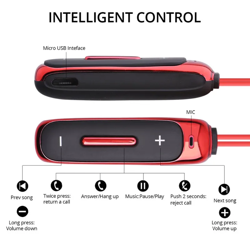 Магнитные Спортивные Беспроводные наушники BT315 Bluetooth с микрофоном|Наушники и