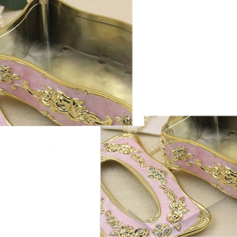 Роскошный Европейский чехол для Коробки Салфеток прямоугольный пластиковый