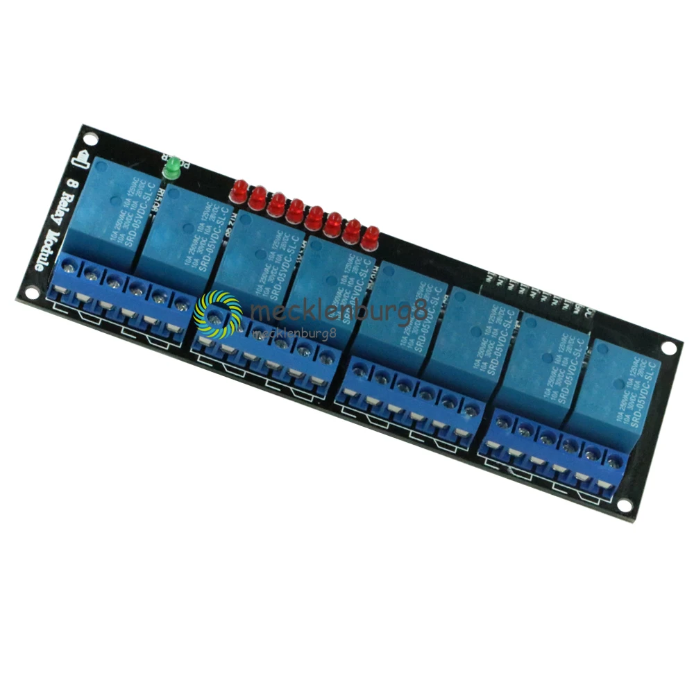 8 канальный релейный модуль 5 В экран для Arduino Uno Meage 2560 1280 ARM PIC AVR DSP|Запасные части| |