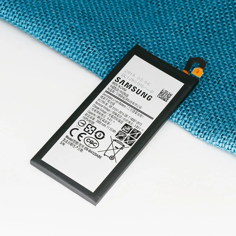 Оригинальная батарея Samsung для Galaxy A5 (2017) A520 A520F EB-BA520ABE 3000mAh запасная | Мобильные