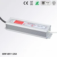 led driver power supply lighting transformer waterproof ip67 input ac170 250v dc 48v 60w adapter for led strip ld504