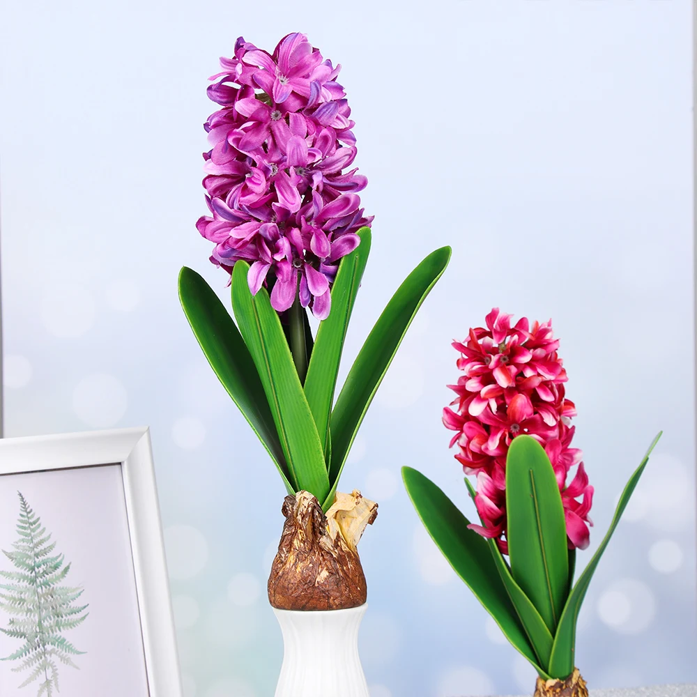 1 шт. искусственный цветок гиацинт с лампочками керамика Шелковый имитация