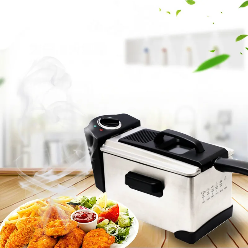 

Electric Deep Fryers An electric fryer with a square intelligent thermostatic oil fryer.NEW