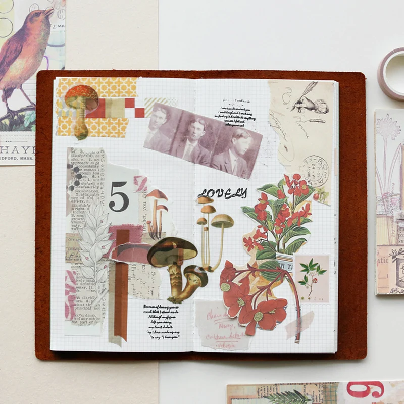 18 листов/сумка винтажный газетный постер Васи бумажный стикер пакет DIY дневник