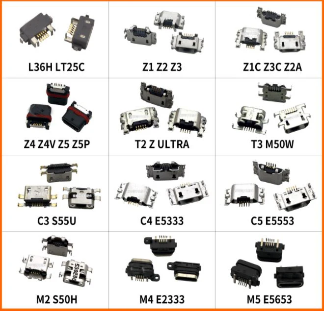 2 шт. USB Мощность зарядки Порты и разъёмы Разъем штепсельная Вилка для Sony L36H LT25C Z1 Z2