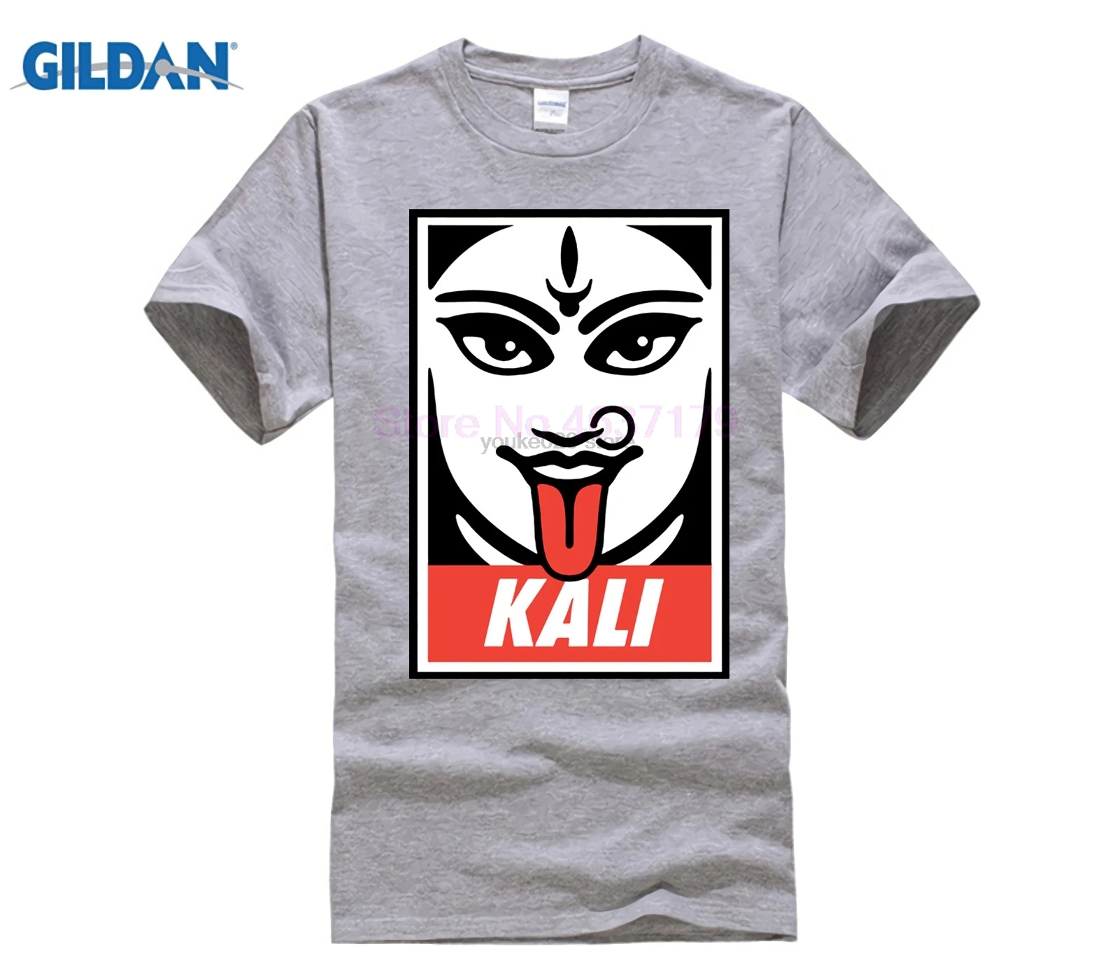 Индуистская богиня Kali II футболка мужская Молодежная чистый хлопок с коротким
