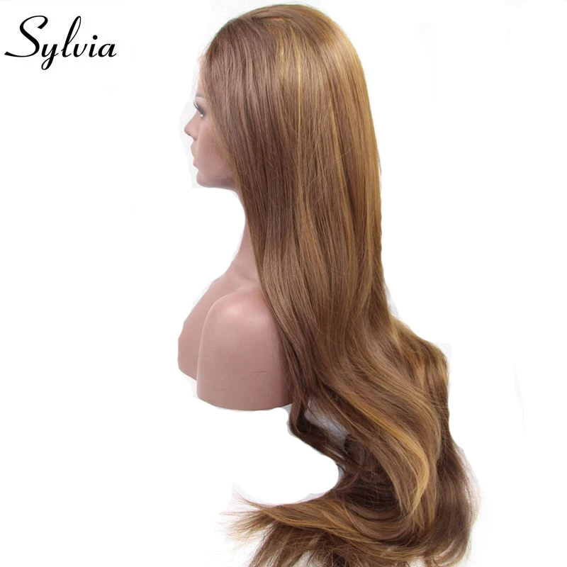 Sylvia смешанный коричневый естественно волнистые синтетические Синтетические