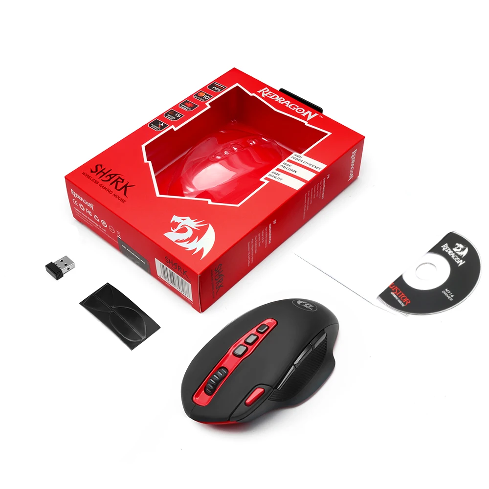 Беспроводная игровая мышь Redragon M688 10 кнопок 7200DPI эргономичный дизайн