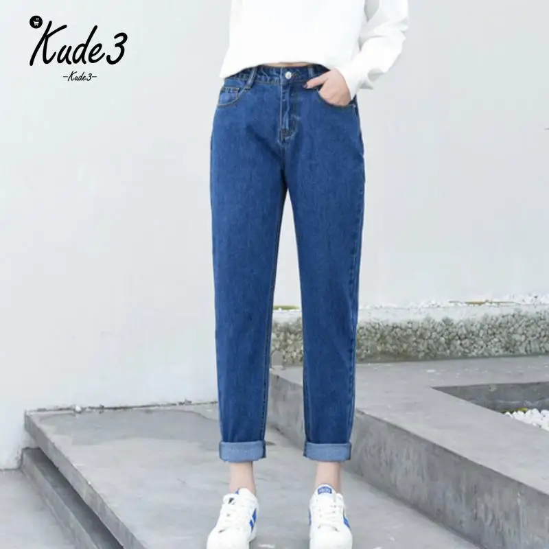 Джинсы женские с высокой талией однотонные белые большие размеры небесно синие