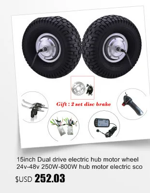 Мотор для электрического велосипеда 10 Дюймов 48v 350 w/800 w 12-50 км/ч набор колесного мотора lkz электрического скутера инвалидная коляска ручной Электрический миксер для теста велосипед тачка