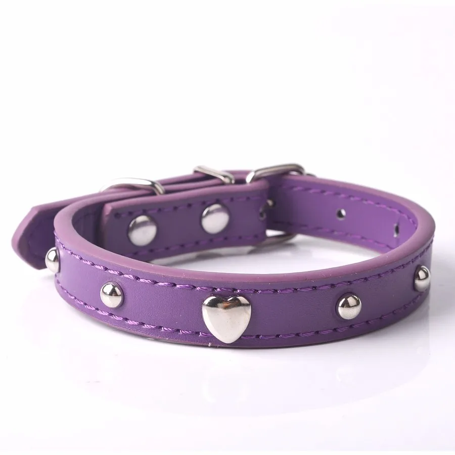 ошейники для собак все Pet Puppy ошейник розовый цвет Cat Цепочки и ожерелья Bling Сердце