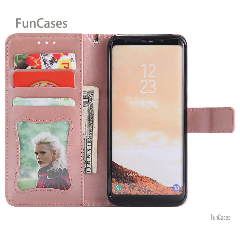 Лоза подставка чехол на магнитном замке Etui samsung S8 из искусственной кожи накладка
