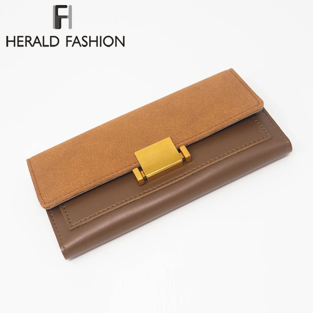 Herald Fashion Женский Длинный кошелек со вставками Высококачественная женская для