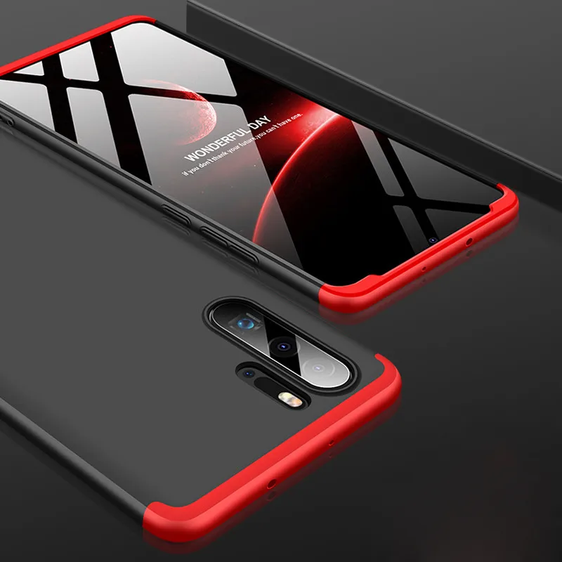 For Huawei P30 Pro phone case PC hard Matte 360 3 in 1 Slim Shockproof Back cover Lite Protector silicone Case |