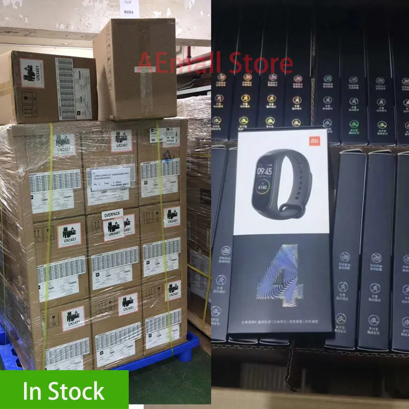 Смарт браслет Xiaomi Mi Band 4 Miband Bluetooth 5 0 с пульсометром для фитнеса 135 мАч