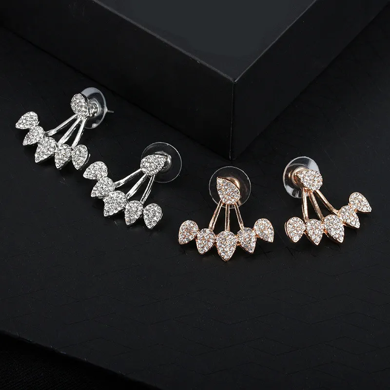 ZCHLGR серьги-гвоздики для женщин женские букле d'oreille хрустальные серьги золотые серьги-гвоздики для женщин