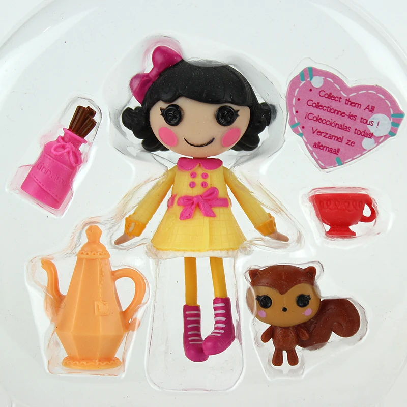 3 дюймов MGA куклы Lalaloopsy с аксессуарами, мини куклы для девочки игрушка театр свой уникальный стиль