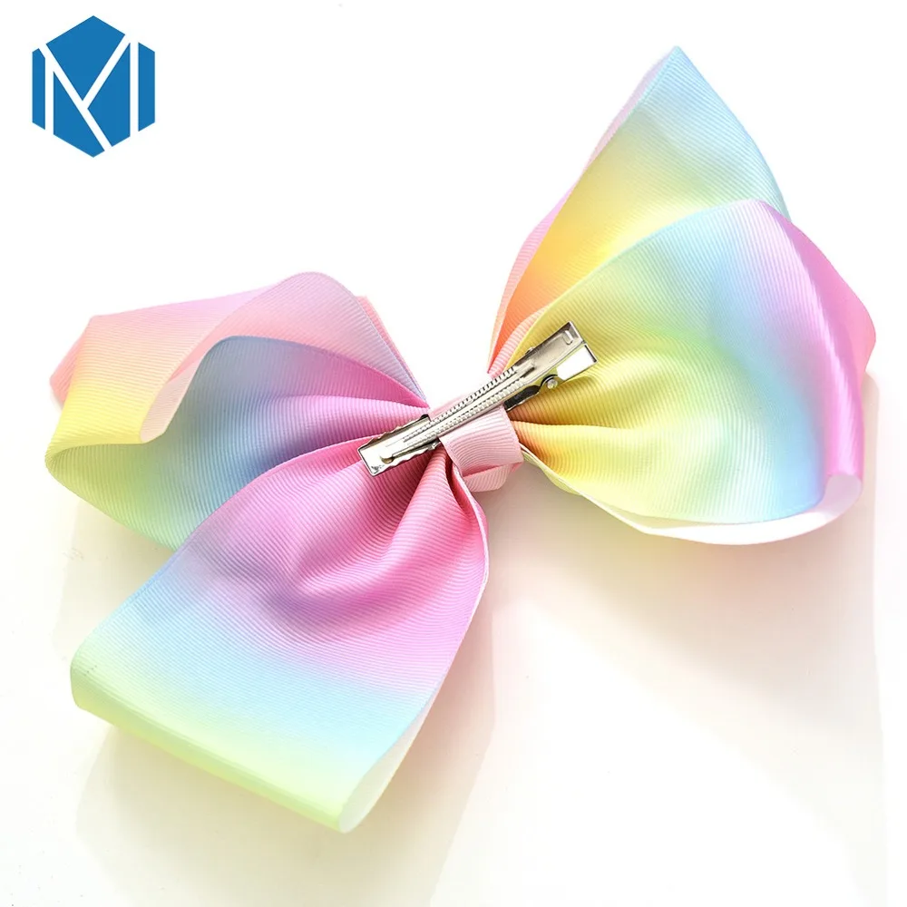 M MISM 8 дюймов большой зажим для галстука-бабочки несколько цветов DIY заколки волос