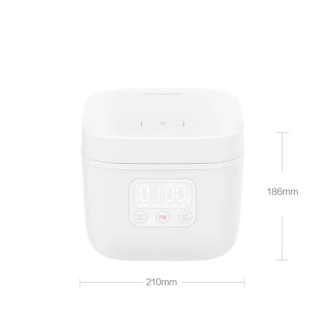 Xiaomi Mijia электрическая рисоварка 1.6л маленькая рисоварка назначение 1~ 2 человек Кухня Мини машина умный светодиодный дисплей - Цвет: Standard AU(CN) plug
