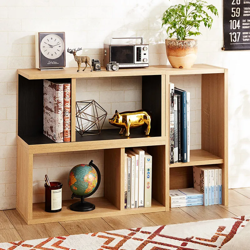 Модные книжные шкафы Louis, креативные, свободные комбинированные книжные полки, простой деревянный современный шкаф