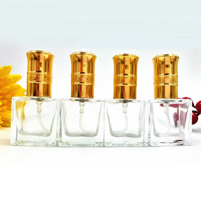 Стеклянный флакон для духов с золотыми крышками 10 мл | Красота и здоровье