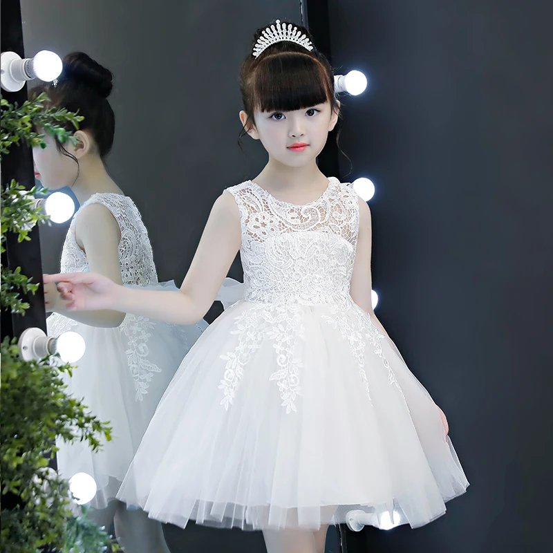 Дешевые короткие кружева цветок платья для девочек Vestido infantil festa свадебное платье для девочки дети отправить юбку