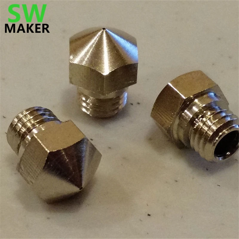2 шт. латунная Форсунка для 3D принтера FlashForge Creator Pro 0 4 мм|nozzle mk10|mk10 nozzleflashforge nozzle |