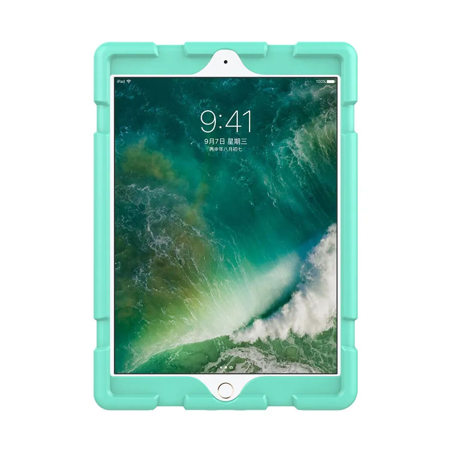 Для Apple New ipad 9 7 &quot(2017 2018) безопасный ударопрочный каучук силиконовый мягкий чехол