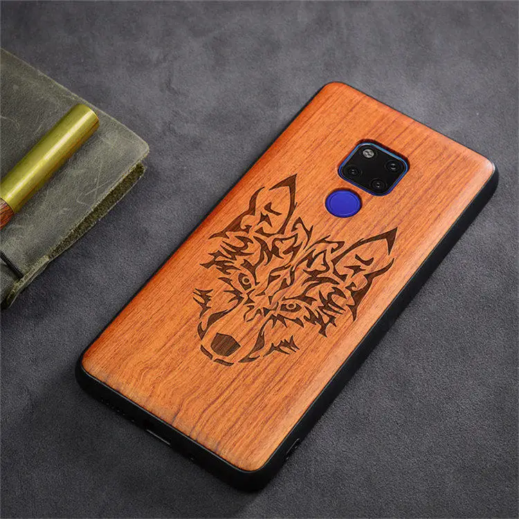 Huawei Mate 20 Pro Case Boogic Original Wood funda Mate 20X Rosewood TPU Shockproof Back Cover Phone Huawei Mate 20 10 Pro case - Цвет: as picture