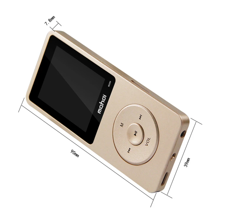 Mahdi M280 Спортивный MP3 плеер, работающий портативный аудио Hi-Fi плеер, 8 ГБ, 1,8 дюйма, TFT экран, поддержка 128 ГБ, TF карта, FM радио, диктофон